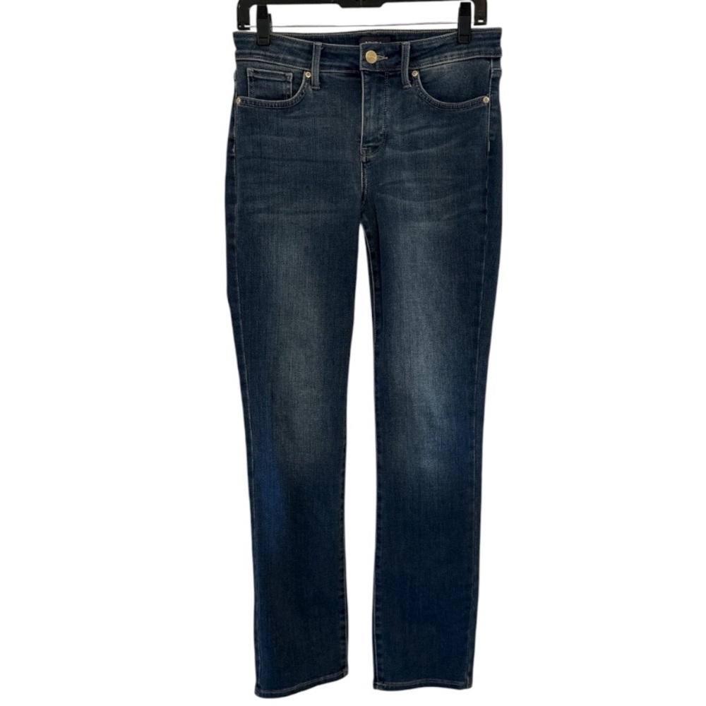 NYDJ High Rise Medium Wash Sheri Slim Fit Jeans 4 - Picture 3 of 9